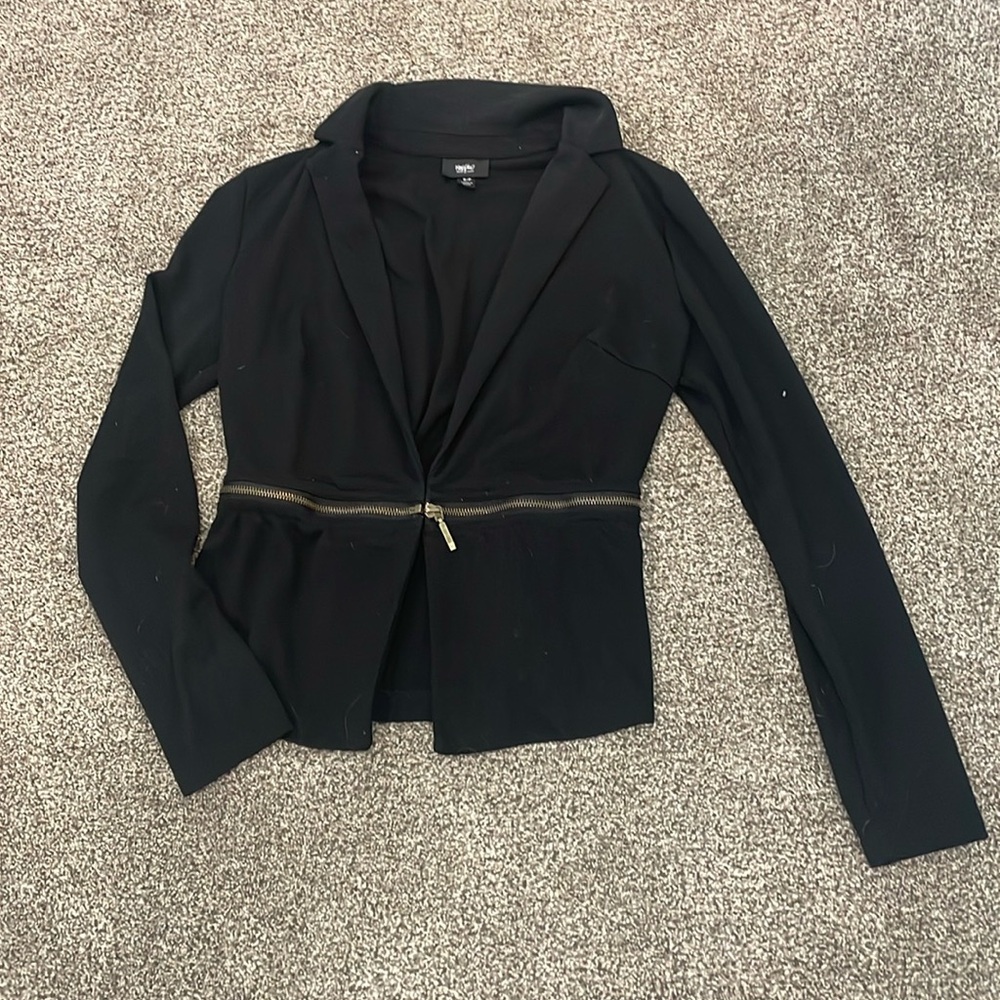 Black Blazer with Zipper